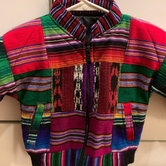 Vintage patchwork quilted bomber jacket 12-24m - Picture 2 of 10